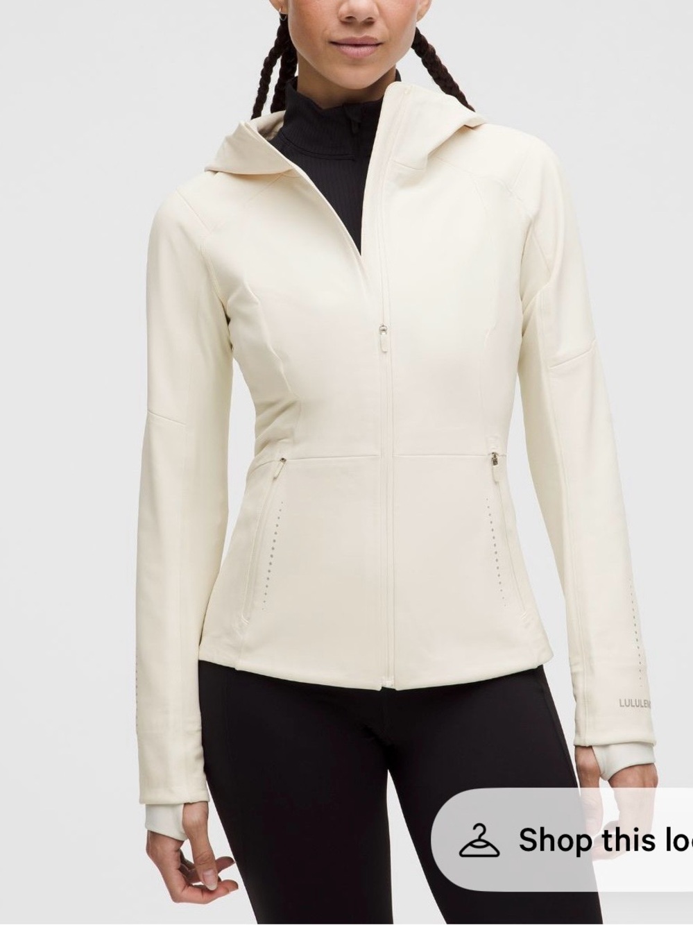 Lululemon Cross Chill Jacket Powder Blue Size 10 - Picture 7 of 9